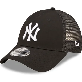 cappellino-trucker-nero-regolabile-a-frame-home-field-dei-new-york-yankees-mlb-di-new-era