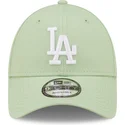 cappelli-curva-verde-cinghia-regolabile-claro-9forty-league-essential-dei-los-angeles-dodgers-mlb-di-new-era