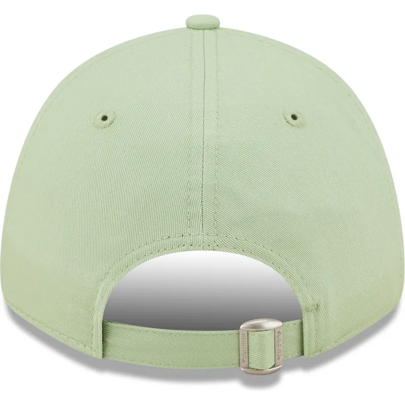 cappelli-curva-verde-cinghia-regolabile-claro-9forty-league-essential-dei-los-angeles-dodgers-mlb-di-new-era
