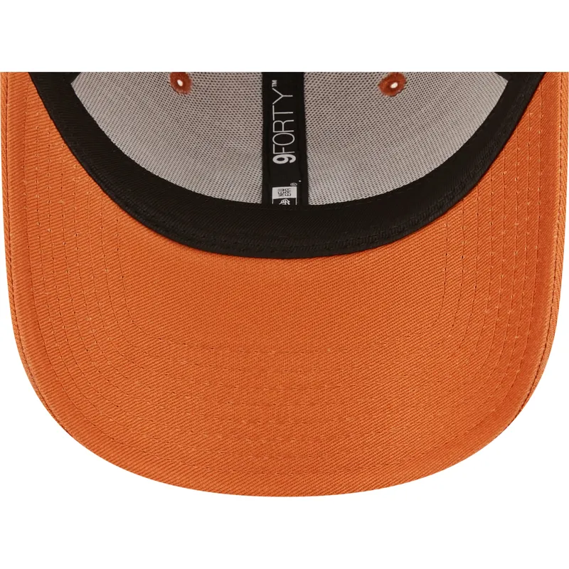 cappelli-curva-arancia-cinghia-regolabile-9forty-league-essential-dei-new-york-yankees-mlb-di-new-era