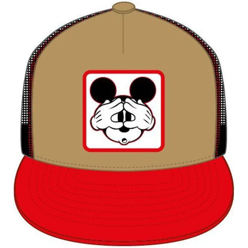 cappelli-piatta-marrone-snapback-mickey-mouse-disney-di-capslab cappelli-piatta-marrone-snapback-mickey-mouse-disney-di-capslab