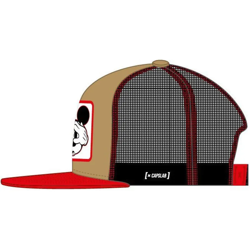 cappelli-piatta-marrone-snapback-mickey-mouse-disney-di-capslab cappelli-piatta-marrone-snapback-mickey-mouse-disney-di-capslab