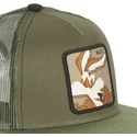 cappelli-piatta-verde-snapback-coyote-looney-tunes-di-capslab