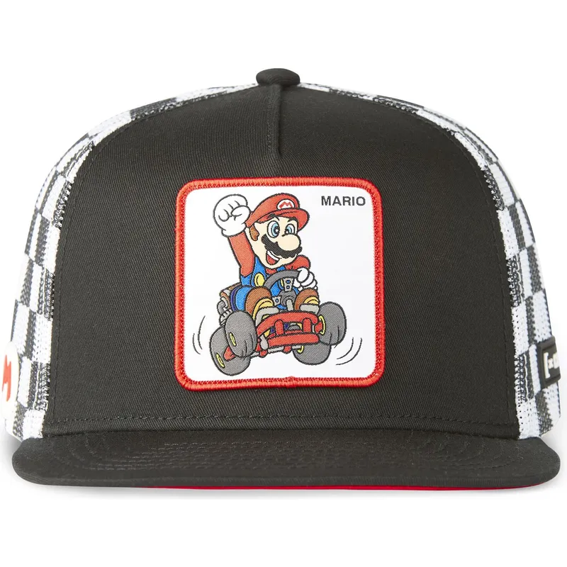 cappelli-piatta-nero-snapback-mario-super-mario-bros-di-capslab