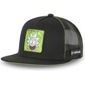 capslab-flat-brim-rick-sanchez-casf-ri1-rick-and-morty-black-trucker-hat