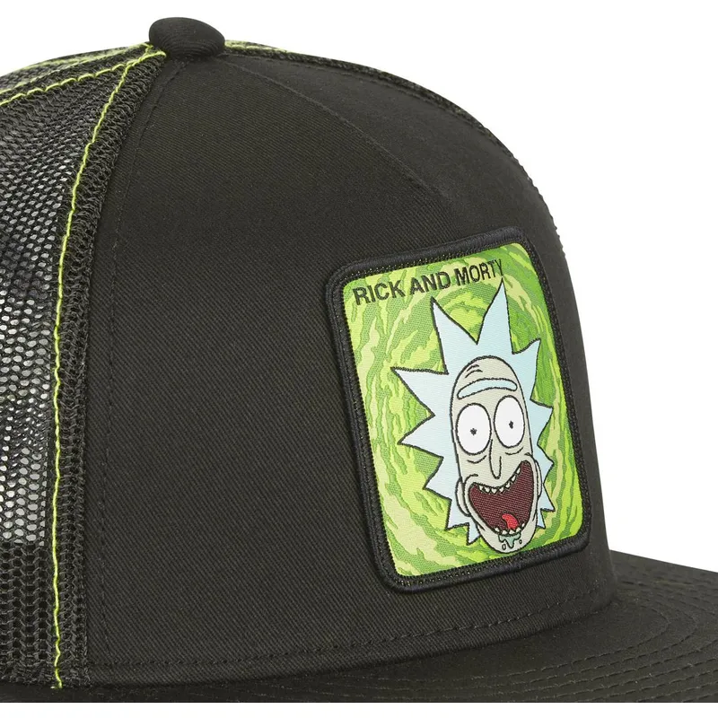 cappelli-piatta-nero-snapback-rick-sanchez-rick-e-morty-di-capslab