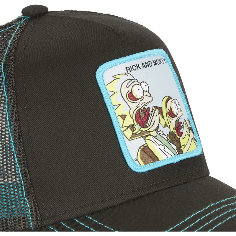 cappellino-trucker-nero-rick-y-morty-re3-rick-y-morty-di-capslab