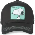 cappellino-curvo-nero-snapback-snoopy-nu1-peanuts-di-capslab