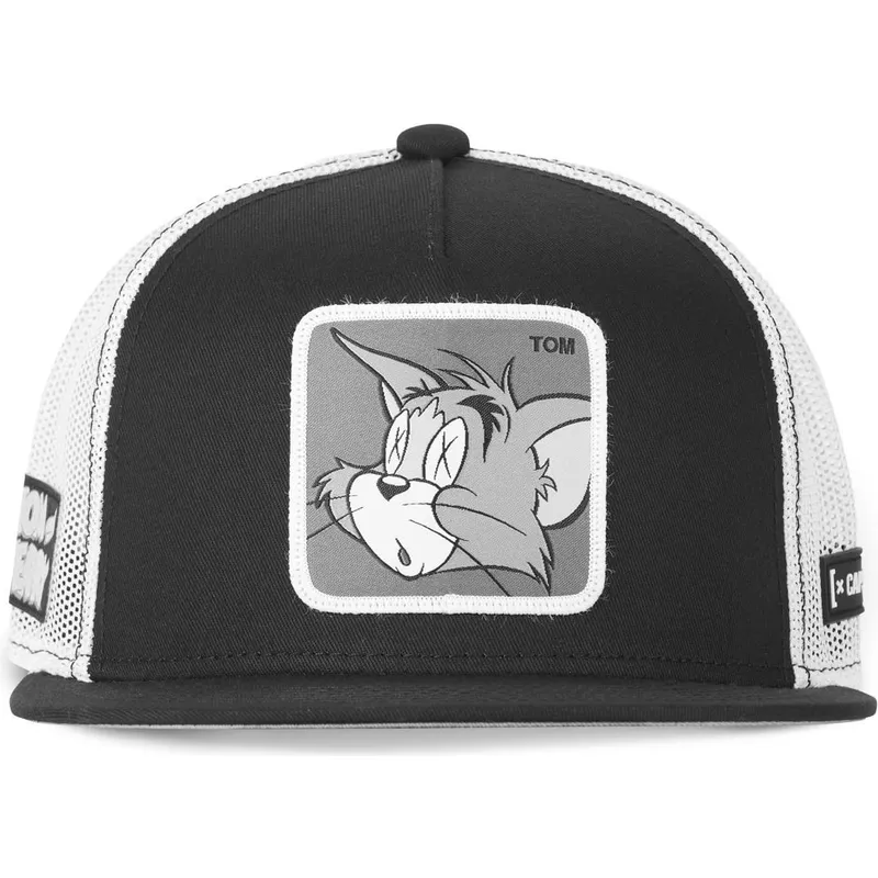 cappelli-piatta-nero-snapback-tom-looney-tunes-di-capslab cappelli-piatta-nero-snapback-tom-looney-tunes-di-capslab