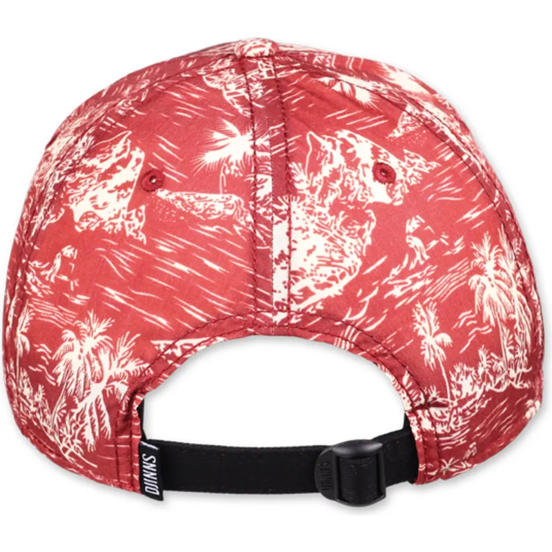 cappelli-curva-rosso-cinghia-regolabile-di-djinns
