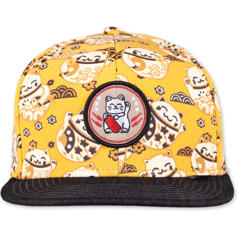 cappelli-piatta-giallo-snapback-di-djinns