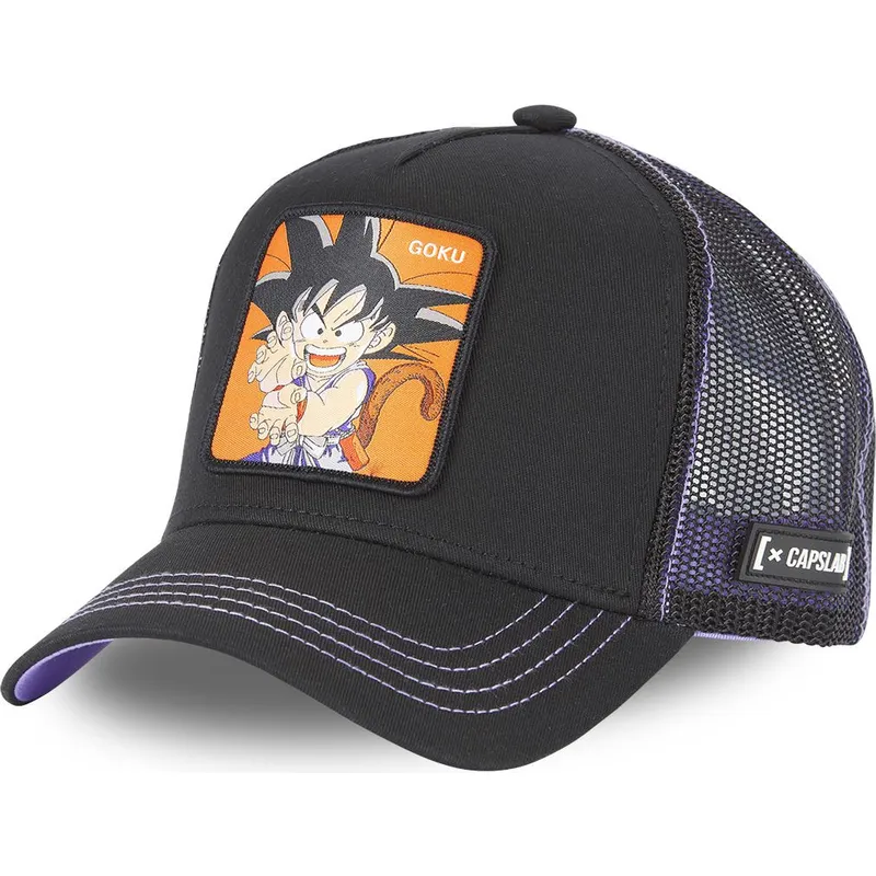 cappelli-curva-nero-snapback-son-goku-dragon-ball-di-capslab cappelli-curva-nero-snapback-son-goku-dragon-ball-di-capslab