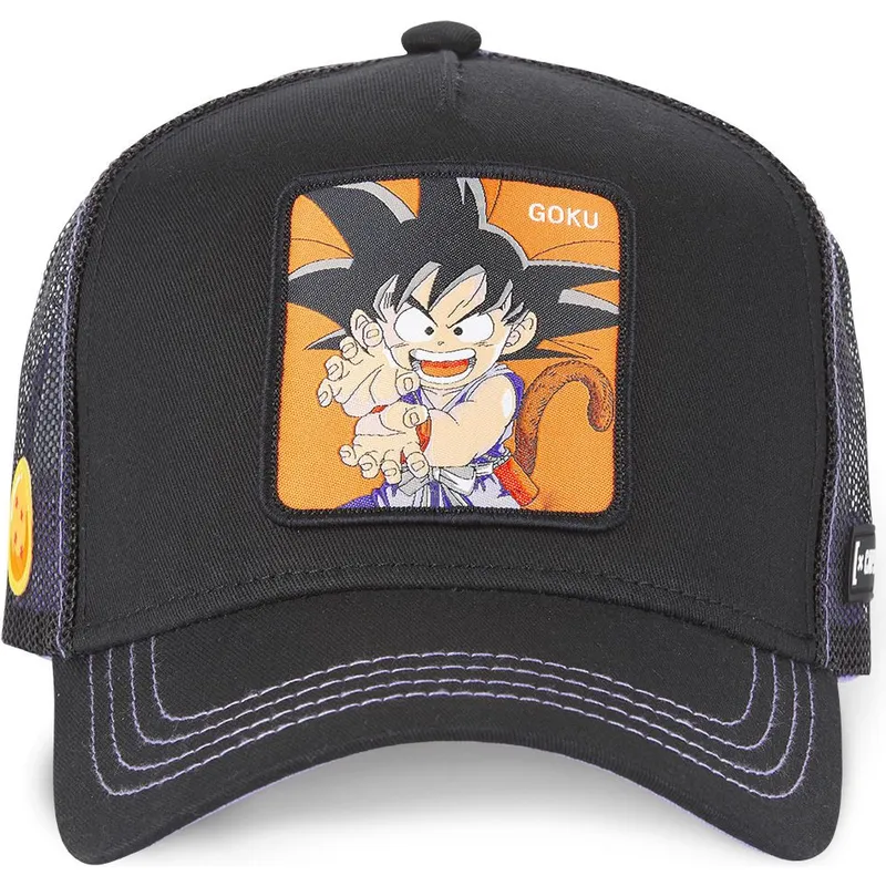cappelli-curva-nero-snapback-son-goku-dragon-ball-di-capslab cappelli-curva-nero-snapback-son-goku-dragon-ball-di-capslab
