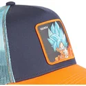 cappellino-trucker-blu-navy-e-arancione-son-goku-super-saiyan-blue-cas-gok2-dragon-ball-di-capslab