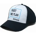 cappellino-curvo-bianco-e-blu-navy-regolabile-trust-the-plan-di-kimoa