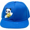 cappello-piatto-blu-snapback-panda-by-domingo-zapata-di-kimoa