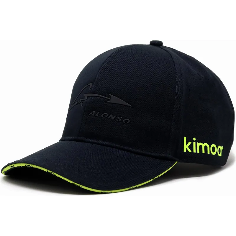 cappelli-curva-nero-cinghia-regolabile-fernando-alonso-dei-aston-martin-formula-1-di-kimoa cappelli-curva-nero-cinghia-regolabile-fernando-alonso-dei-aston-martin-formula-1-di-kimoa