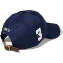 polo-ralph-lauren-curved-brim-white-logo-big-pony-chino-classic-sport-navy-blue-adjustable-cap