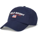 cappelli-curva-blu-marino-cinghia-regolabile-di-polo-ralph-lauren
