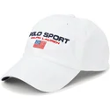 cappelli-curva-bianco-cinghia-regolabile-di-polo-ralph-lauren