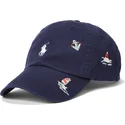 cappelli-curva-blu-marino-cinghia-regolabile-di-polo-ralph-lauren