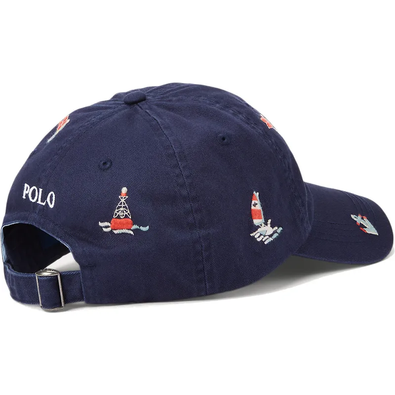 cappelli-curva-blu-marino-cinghia-regolabile-di-polo-ralph-lauren