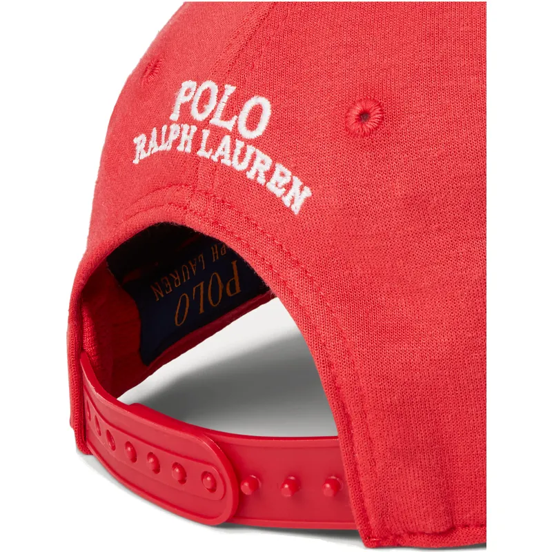cappelli-curva-rosso-snapback-di-polo-ralph-lauren cappelli-curva-rosso-snapback-di-polo-ralph-lauren