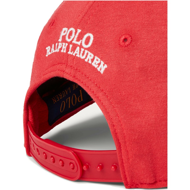 polo-ralph-lauren-curved-brim-white-logo-ponte-darted-modern-sport-red-snapback-cap