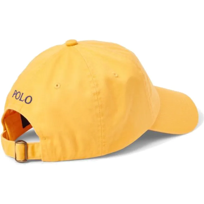cappelli-curva-giallo-cinghia-regolabile-di-polo-ralph-lauren