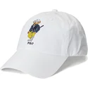 cappelli-curva-bianco-cinghia-regolabile-di-polo-ralph-lauren