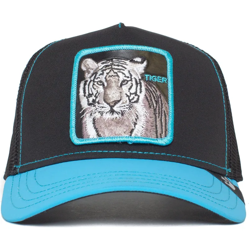 cappellino-trucker-nero-e-blu-tigre-tiger-blue-streak-the-farm-di-goorin-bros