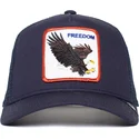 cappello-trucker-blu-navy-aquila-freedom-truckin-the-farm-di-goorin-bros