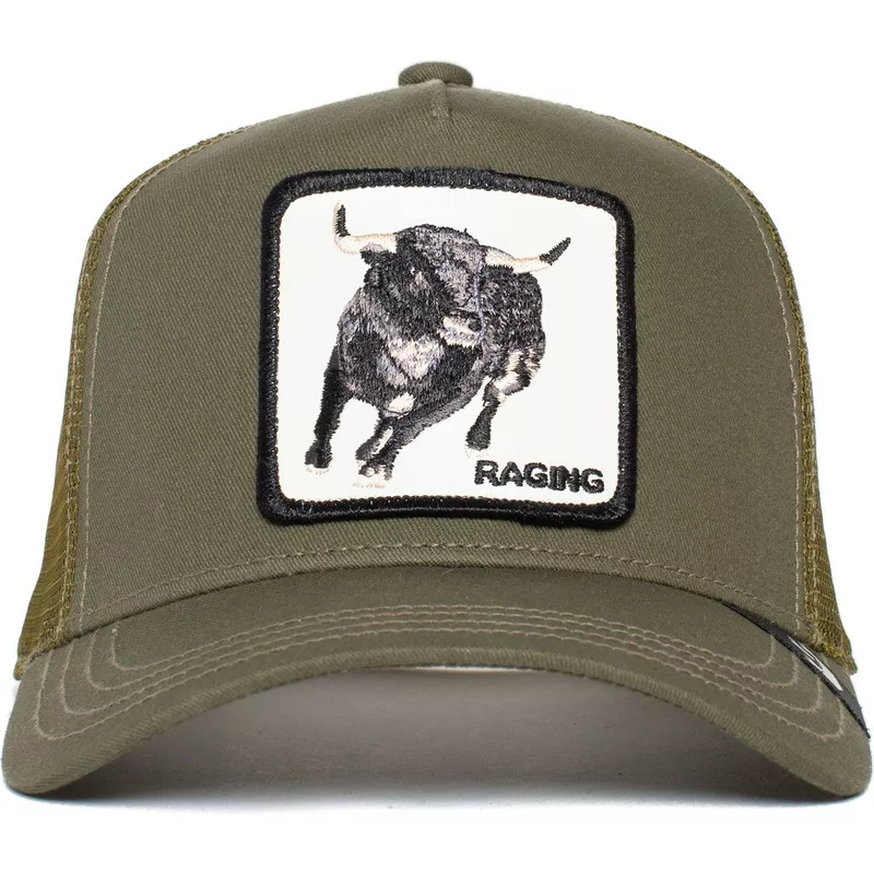 goorin-bros-bull-raging-road-rage-truckin-the-farm-green-trucker-hat