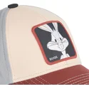 cappellino-curvo-beige-blu-marino-e-rosso-snapback-bugs-bunny-bu6-looney-tunes-di-capslab