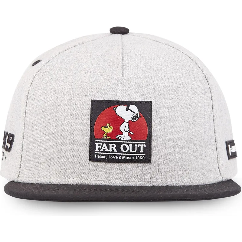 cappelli-piatta-grigio-snapback-snoopy-arachidi-di-capslab