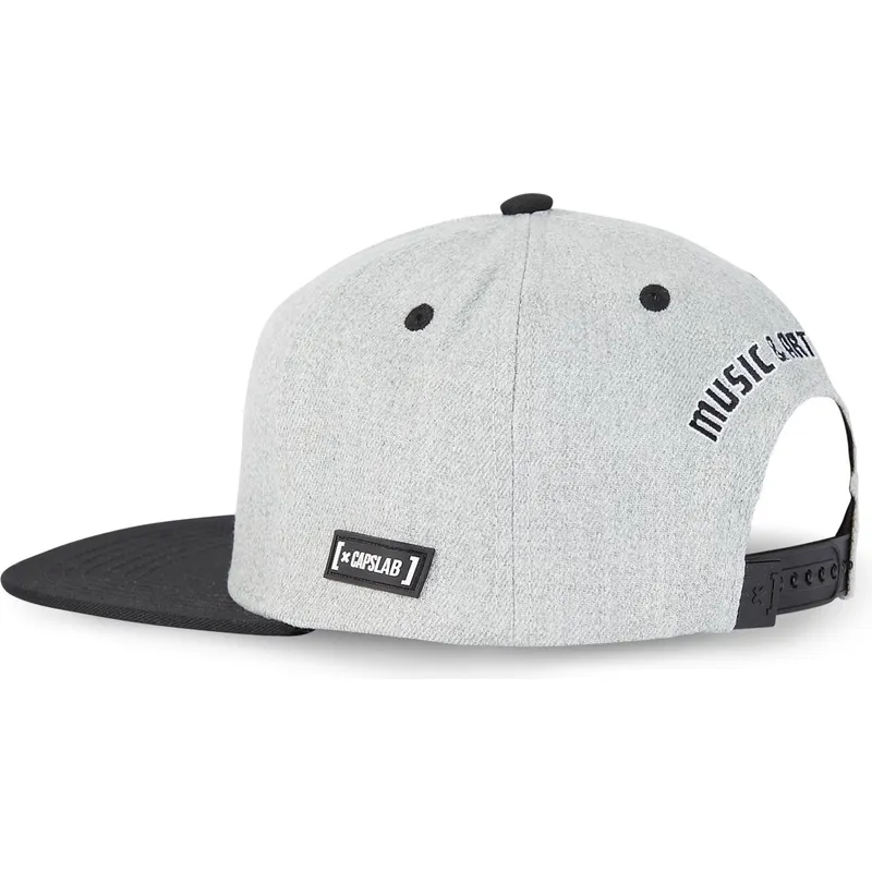 cappelli-piatta-grigio-snapback-snoopy-arachidi-di-capslab