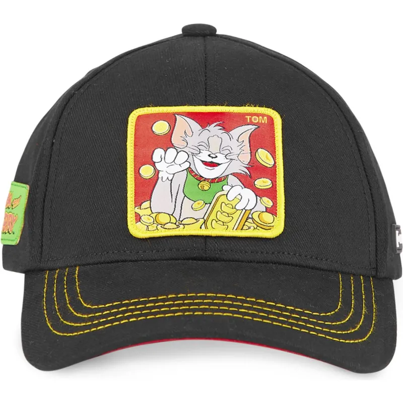 cappellino-curvo-nero-snapback-tom-t11-looney-tunes-di-capslab