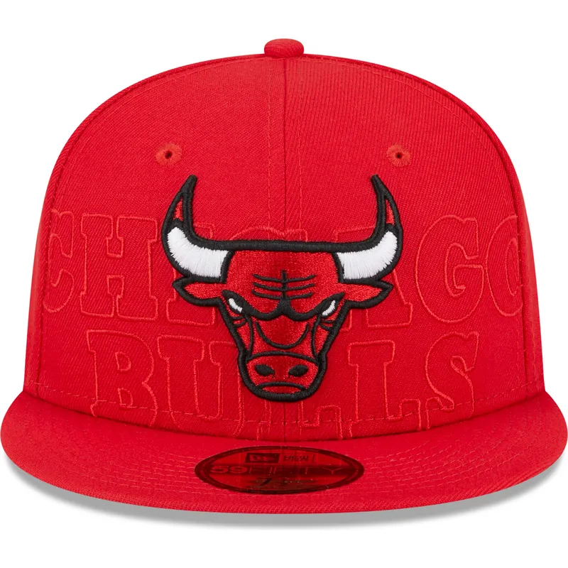 cappelli-piatta-rosso-regolato-59fifty-draft-edition-2023-dei-chicago-bulls-nba-di-new-era