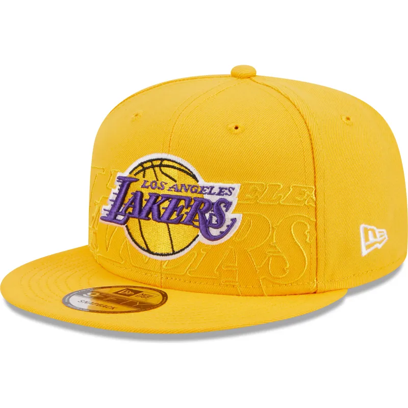 cappelli-piatta-giallo-snapback-9fifty-draft-edition-2023-dei-los-angeles-lakers-nba-di-new-era