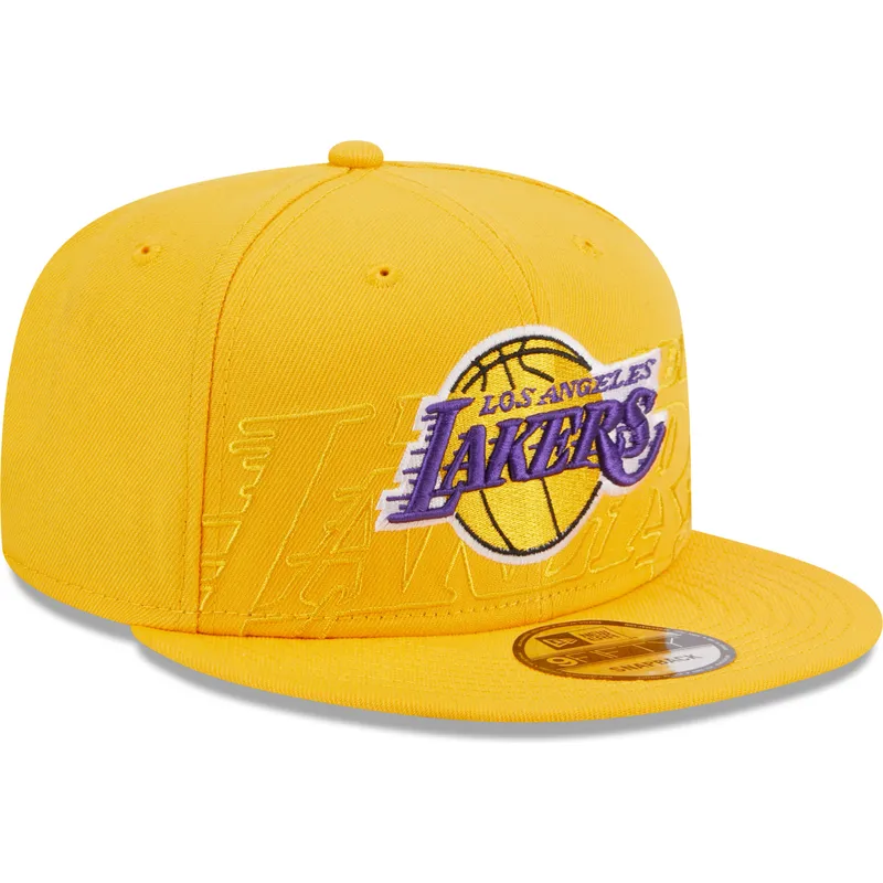 cappelli-piatta-giallo-snapback-9fifty-draft-edition-2023-dei-los-angeles-lakers-nba-di-new-era