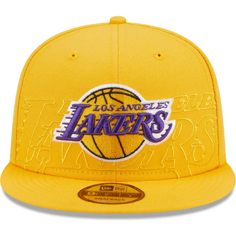 cappelli-piatta-giallo-snapback-9fifty-draft-edition-2023-dei-los-angeles-lakers-nba-di-new-era
