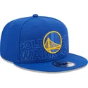 cappelli-piatta-blu-snapback-9fifty-draft-edition-2023-dei-golden-state-warriors-nba-di-new-era