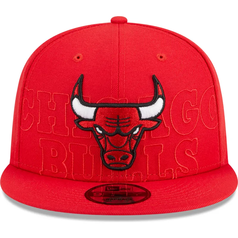 cappello-piatto-rosso-snapback-9fifty-draft-edition-2023-dei-chicago-bulls-nba-di-new-era