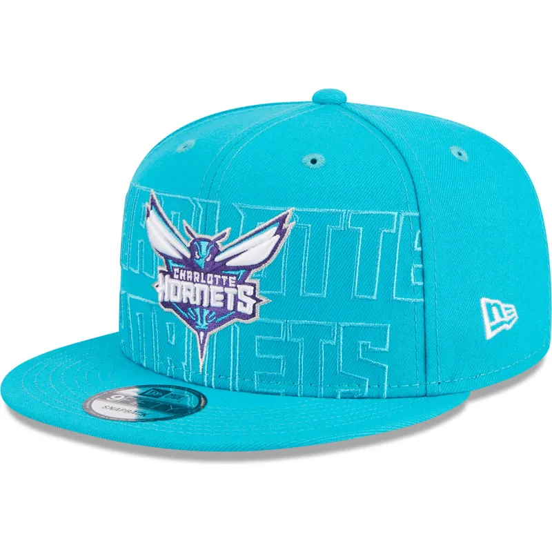 cappelli-piatta-blu-snapback-9fifty-draft-edition-2023-dei-charlotte-hornets-nba-di-new-era