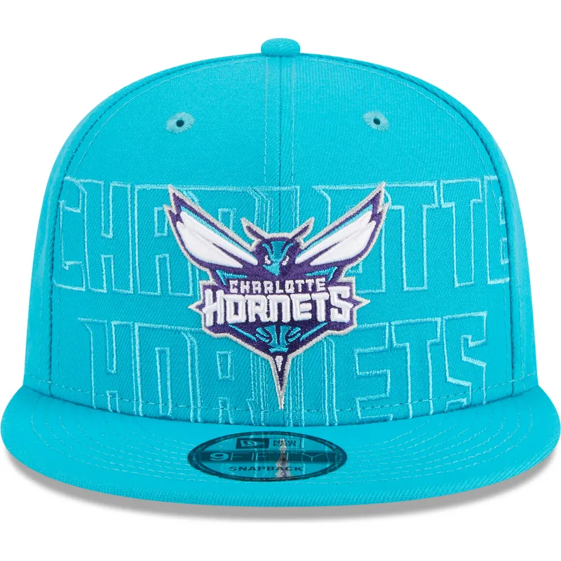 cappelli-piatta-blu-snapback-9fifty-draft-edition-2023-dei-charlotte-hornets-nba-di-new-era