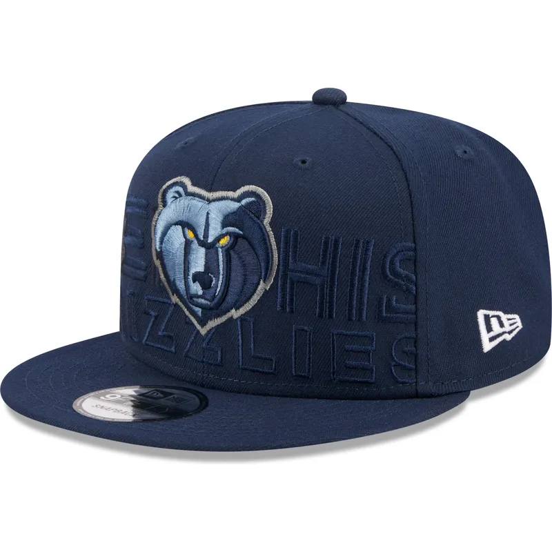 cappelli-piatta-blu-marino-snapback-9fifty-draft-edition-2023-dei-memphis-grizzlies-nba-di-new-era