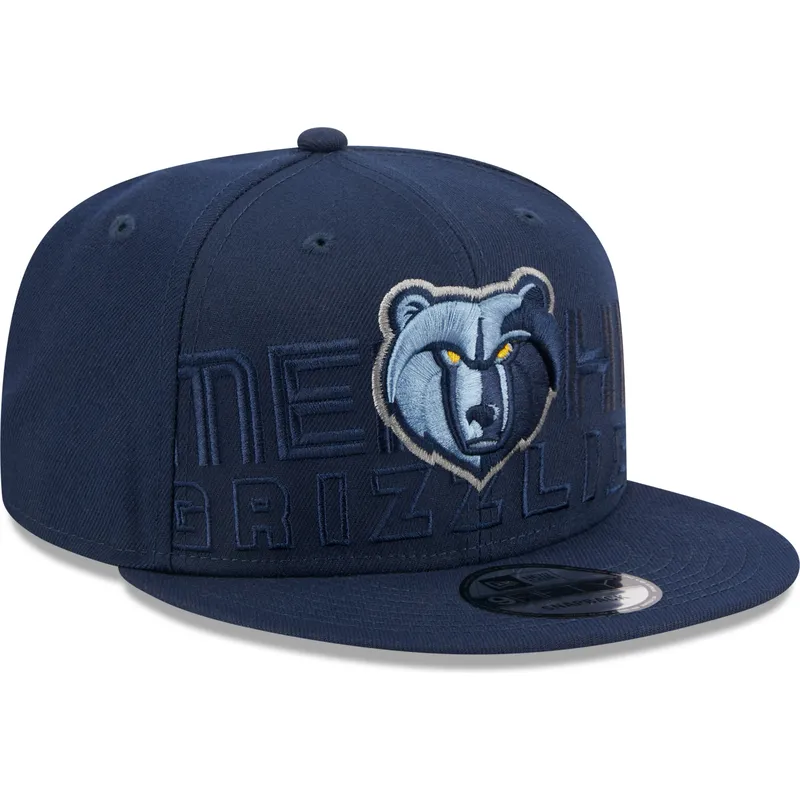 cappelli-piatta-blu-marino-snapback-9fifty-draft-edition-2023-dei-memphis-grizzlies-nba-di-new-era