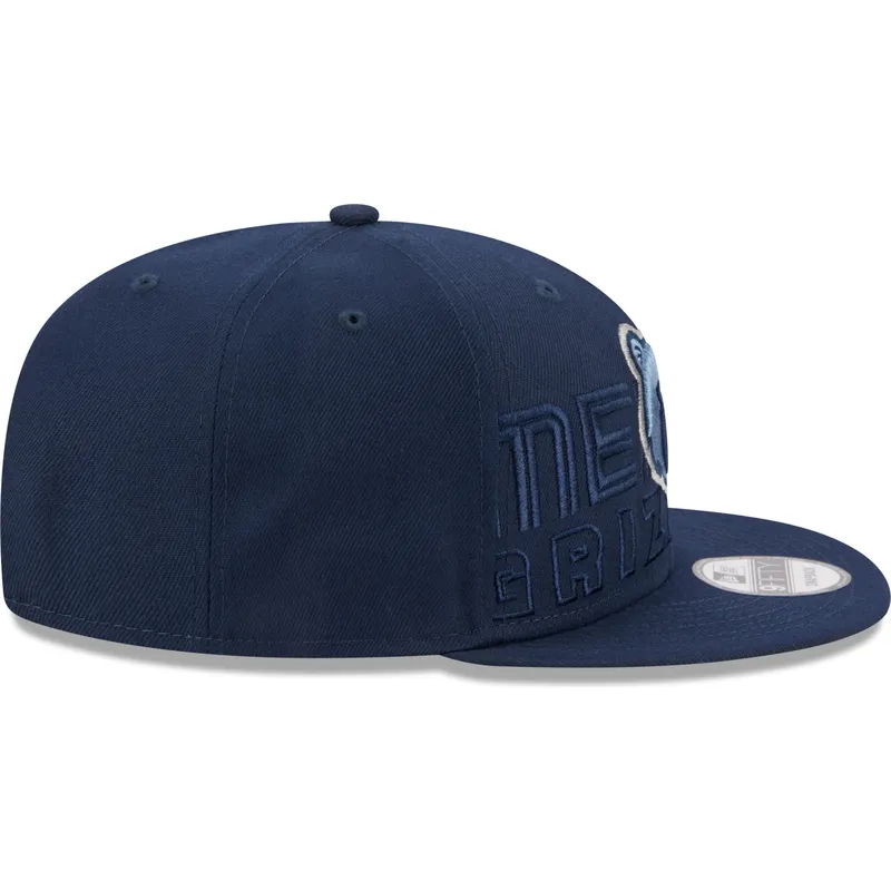 cappelli-piatta-blu-marino-snapback-9fifty-draft-edition-2023-dei-memphis-grizzlies-nba-di-new-era