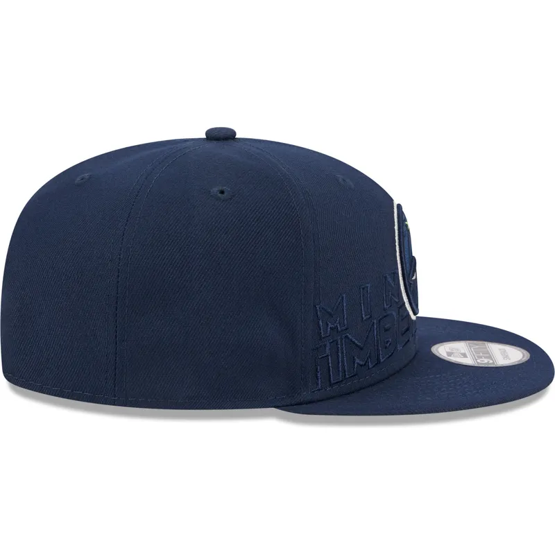 cappelli-piatta-blu-marino-snapback-9fifty-draft-edition-2023-dei-minnesota-timberwolves-nba-di-new-era