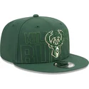 cappelli-piatta-verde-snapback-9fifty-draft-edition-2023-dei-milwaukee-bucks-nba-di-new-era